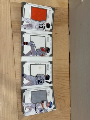 2017 National Treasures 四球衣 小册子 Betts Machado Lindor Seager /49 — 第 1/3 张图片