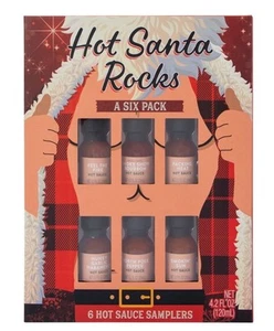 Modern Gourmet Hot Sauce Geschenkbox Sampler Hot Santa | 6 Flaschen je 20 ml | Neu - Bild 1 von 9