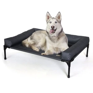 Bolster Dog Cot, Cooling Indoor Outdoor Elevated Cot Hammock Dog Bed with Rem... - Picture 1 of 9