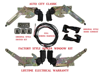 1963 1964 Chevrolet Power Window Kit Impala 2dr Hardtop Pontiac Original Style Foto 1 de 4