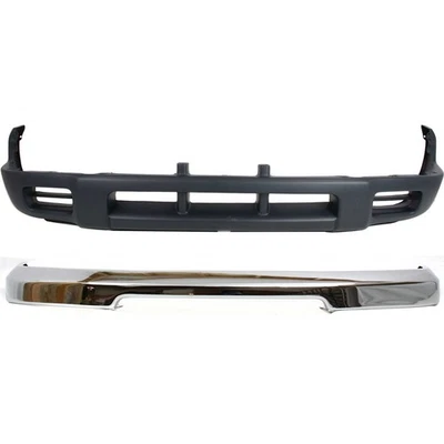 Front Bumper Valance Kit For 1998-2000 Nissan Frontier Steel NI1002132 NI1095119 - Image 1 of 4