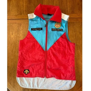 Gilet vintage Seagram USA squadra di sci discesa colorblock anni 80 retrò - Foto 1 di 6