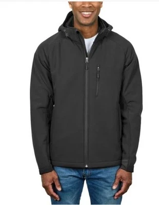 Chaqueta Kirkland Signature Para Hombre Negra Softshell Elastizada A Prueba de Viento Resistente al Agua Foto 1 de 4