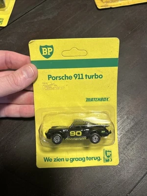 Matchbox Superfast MB 90 Porsche Turbo 911 Difícil de encontrar BP Macao ¡COMO NUEVO SIN PERFORAR! Negro Foto 1 de 4