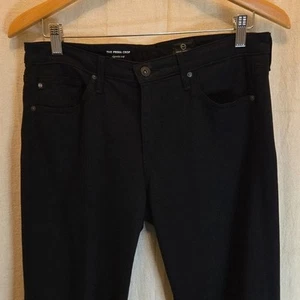 Adriano Goldshmied Womens Prima Cigarette Cropped Pants Black Denim Size 29 - Picture 1 of 11