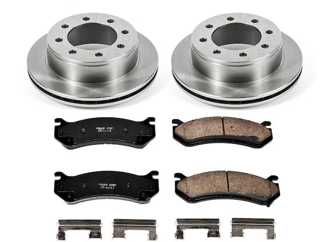 Pastilha de freio traseira e kit de rotor para 2001-2010 GMC Sierra 2500 HD 2002 2003 WN722XT - Imagem 1 de 1