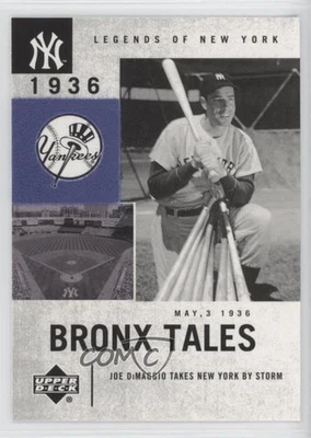 2001 Upper Deck Legends of New York Bronx Tales Joe DiMaggio #129 HOF - Image 1 of 2