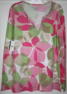 Camisa de lentejuelas rosa talla S NUEVA YORK & COMPANY para mujer nueva con etiquetas - Imagen 1 de 4