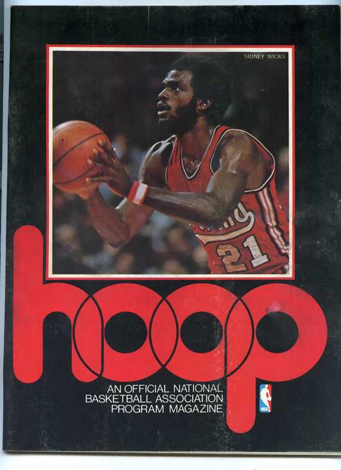 1975/76 NBA program Celtics vs Trailblazers - Image 1 of 1