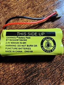 Oxwinou 2.4V Ni-MH Battery for BT-184342/BT-284342 *2 Pack* - Picture 1 of 3
