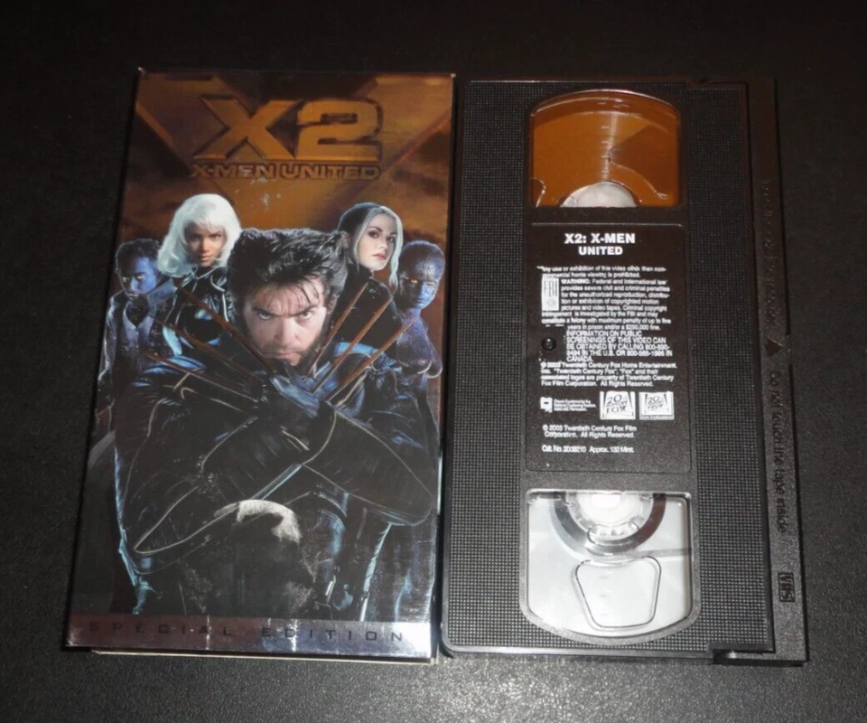 X2 : X-Men United (VHS, 2003, Special Edition) Hugh Jackman Action Sci-Fi Marvel - Image 1 of 4