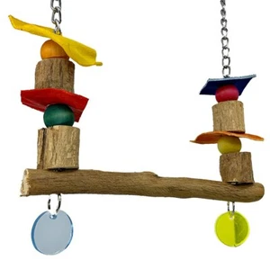 3206 Small Chain Swing Bird Toy parrot cage conure quaker parakeet cockatiel pet - Picture 1 of 3