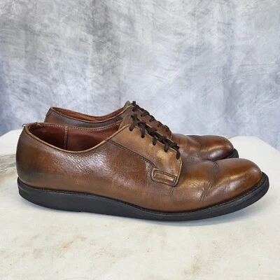 80er Red Wing Post Man Derby Freizeit Leder Schuhe Herren Größe 12 A (schmal) - Bild 1 von 4