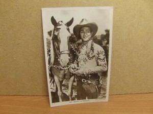 Roy Rogers and Trigger – postcard-sized Photo-Card Picturegoer Magazine c1940s