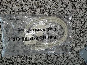 6FT Printer Cable DB25 25 Pin Male to Male IEEE Parallel NEW - Afbeelding 1 van 2