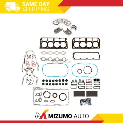 Полный комплект прокладок подшипников кольца подходят для 05-07 Chevrolet Cadillac Pontiac 6,0 л OHV - Изображение 1 из 4