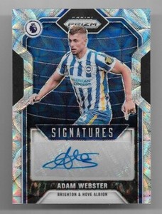 2021-22 Panini Prizm Premier League Prizm Autograph Auto Card : Adam Webster