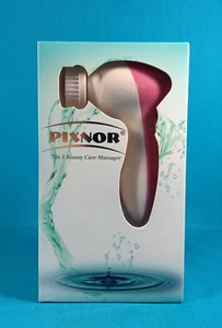NIB~PIXNOR P2016 Facial Brush 7 in 1 Facial Massager~ Clean Face Cleansing Heads - Picture 1 of 11