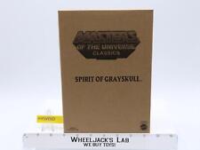 Spirit of Grayskull w  Mailer MOSC NEW He-Man Classics MOTUC 2014 Mattel