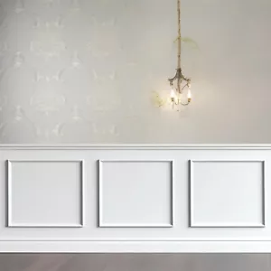 3 Set Accent Wall Molding Kit Premade Wainscoting Panels Wall Molding Peel an... - Picture 1 of 6