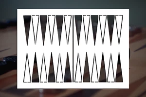 Backgammon Board Reusable Stencil (Many Sizes) - Imagen 1 de 1
