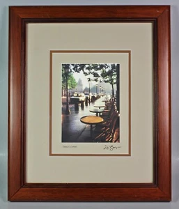 Framed & Signed Color Photograph - Paris Tables & Chairs -Signed by Photographer - Picture 1 of 1