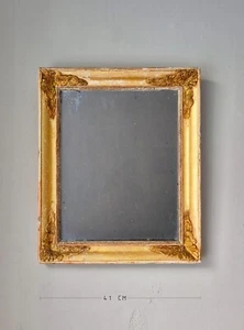 Antico Specchio al Mercurio con Cornice Decorata e Dorata | Fine '800, Francia - Foto 1 di 5