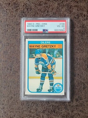 1982-83 O-Pee-Chee Wayne Gretzky #106 - PSA 4 - Edmonton Oilers - Image 1 of 2