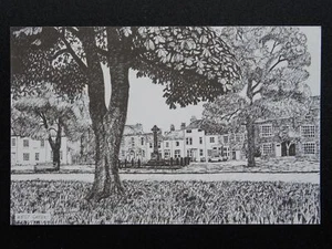 North Yorkshire STOKESLEY West Green c1980s ink drawing Postcard - Picture 1 of 2