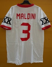 RARISSIMA FAN T-SHIRT PAOLO MALDINI 3 ITALIA MILAN MEMORABILIA SHIRT COTONE