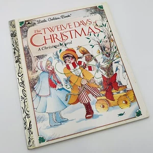 Little Golden Book The Twelve Days of Christmas A Christmas Holiday Craft Child - Picture 1 of 12