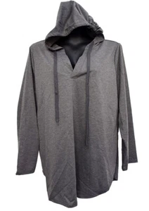 BloomChic Hoodie Women's Size 2X (18-20) Gray Drawstring Split Hem Sweatshirt - Picture 1 of 5