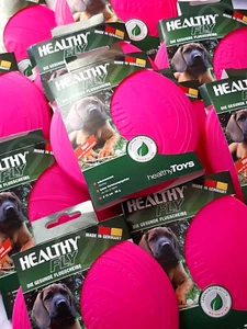 Frisbee f Hunde Frisbeescheibe Healthy Fly flexibel KEINE Kanten PINK 15cm HF100 - Bild 1 von 10