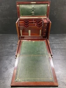 Antique English Victorian Stationary Cabinet Writing Box - Picture 1 of 21