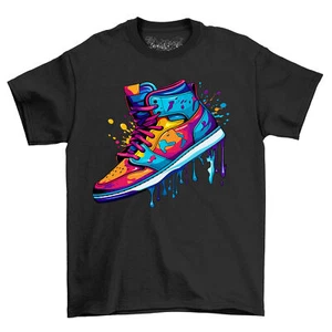 Sneaker Dripping Paint t-shirt - Colorfully Cool! Funny t-shirt, Unisex Printed - Picture 1 of 38
