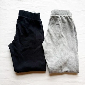 Butter Super Soft Girls Fleece Jogger Pants 2-Pack Black & Gray S 7-8 - Picture 1 of 13
