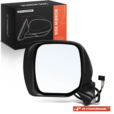 Driver LH Side Black Manual Folding Mirror w/Heated for Nissan Quest 2011-2017 - Image 1 of 4