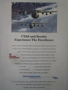 1991-92 PUB CHRYSLER AIRBORNE SYSTEMS BENDIX USAF C-130 C-141 CTAS AUTOPILOT AD - Picture 1 of 1