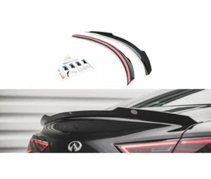 CUP alerón trasero enfoque NEGRO para Infiniti Q60 S MK2 alerón accesorio extensión - Imagen 1 de 7