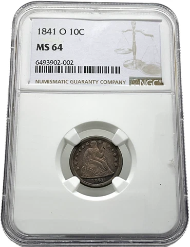 1841-O Liberty Seated Dime NGC MS64 - $$$900-$$$-BELOW-$$$-SHEET$$$ Cover