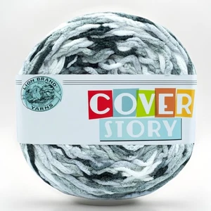 Lion Brand Cover Story Yarn Super Bulky 6 Mercury 35oz Gray Grey 547 Yards Cake - Picture 1 of 6