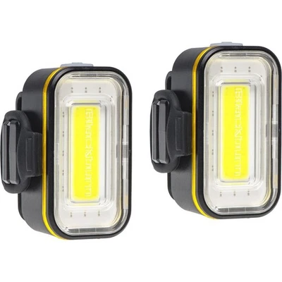 Grid 2'Fer Front and Rear Light Set (175 Lumens Front, Grid 55 Lumens Rear) - Image 1 of 4