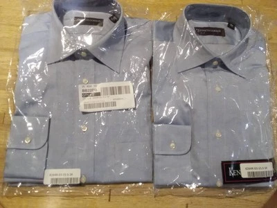 KIenneth Gordon Men 15.5-34 Cotton Dress Shirts (Two) - Image 1 of 3
