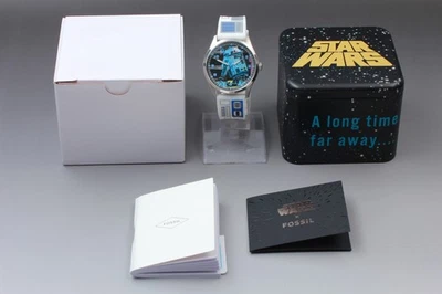 40 Aniversario [Excelente COMO NUEVO/CAJA] Reloj Star Wars R2-D2 Fossil SE1105 De JAPÓN Foto 1 de 4