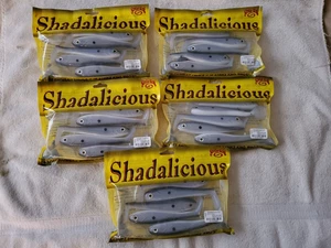 Strike King Shadalicous 5.5 Inches Blue Gizzard Pattern New x 5 Packs of 4 - Picture 1 of 4