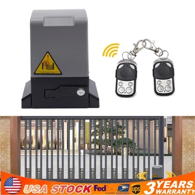 1800kg Automatic Sliding Gate Opener Motor Remotes Control Gate Opener 3968lbs - Image 1 of 4