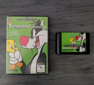 SYLVESTER & TWEETY In Cagey Capers, Sega Mega Drive Game, Boxed and Tested (PAL) - Picture 1 of 4