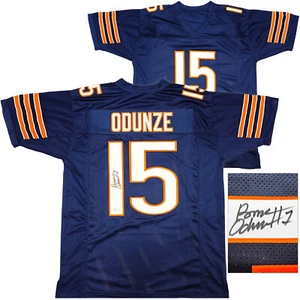 CHICAGO BEARS ROME ODUNZE AUTOGRAPHED BLUE JERSEY BECKETT BAS WITNESS 233882 - Picture 1 of 7