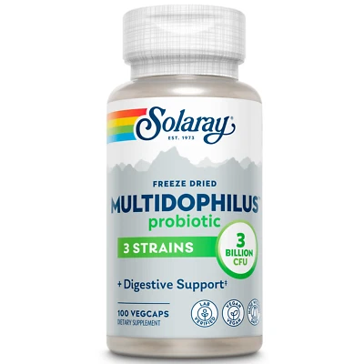 Solaray Multidophilus 3 liofilizados | 100 cápsulas vegetales Foto 1 de 4