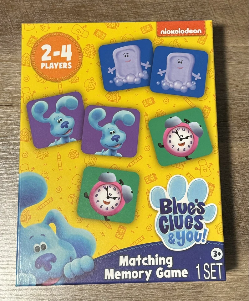 Nickelodeon Blue's Clues & You! Memory Match Game Box Set 2-4 players New - Image 1 of 1